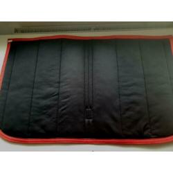 Rood zadeldekje dressuur full QHP puff pad