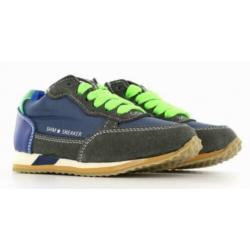 SHOESME maat 30 veter/rits blauw/grijs - gratis verzenden