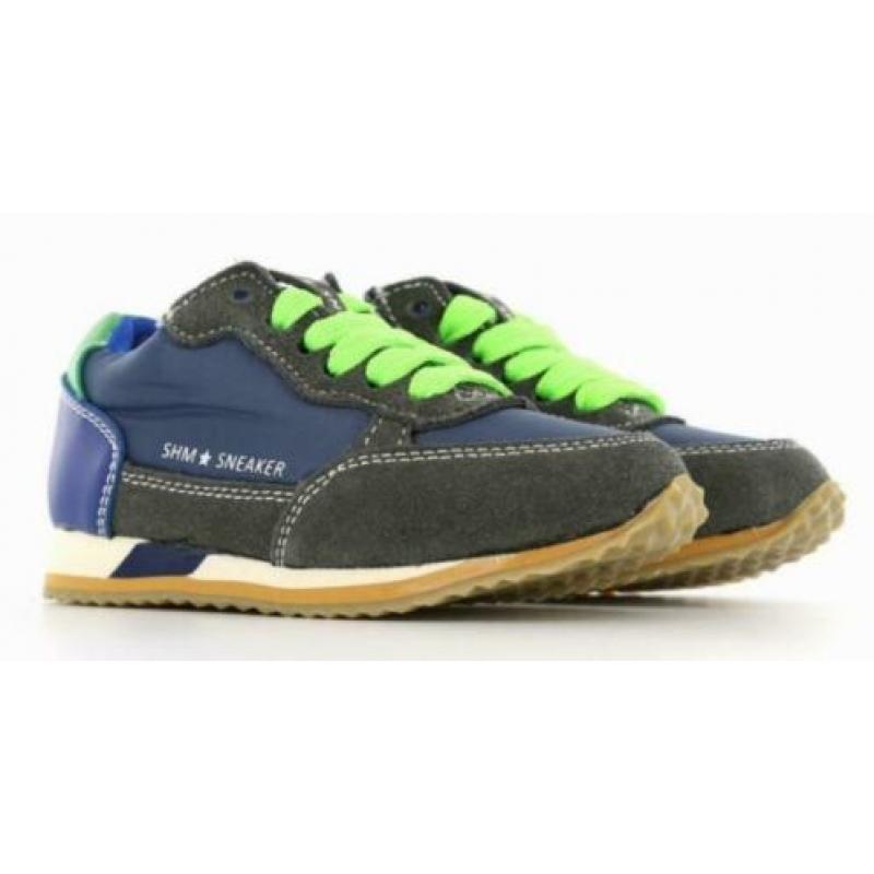 SHOESME maat 30 veter/rits blauw/grijs - gratis verzenden