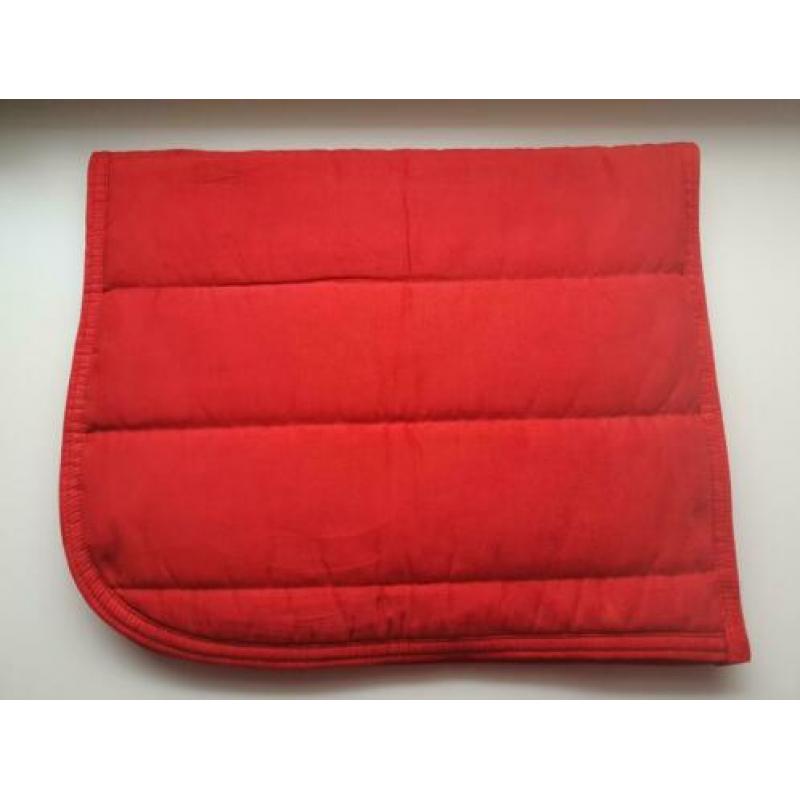 Rood zadeldekje dressuur full QHP puff pad