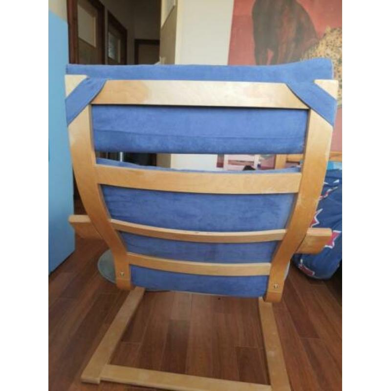 Ikea Poang relax stoel licht blauw