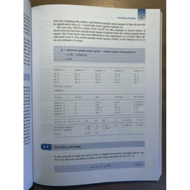 Statistics and chemometrics for analytical chemistry 6th