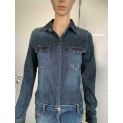 E85 Denny Rose maat XS=34 spijkerjurk jurk jeans blauw