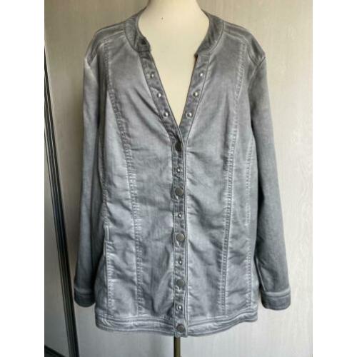 Via Appia Due grijze denim blouse / jasje, maat 50 / XXL
