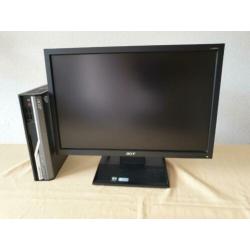 Super Compacte Pc / NUC + SSD HDMI W10 Met Lcd