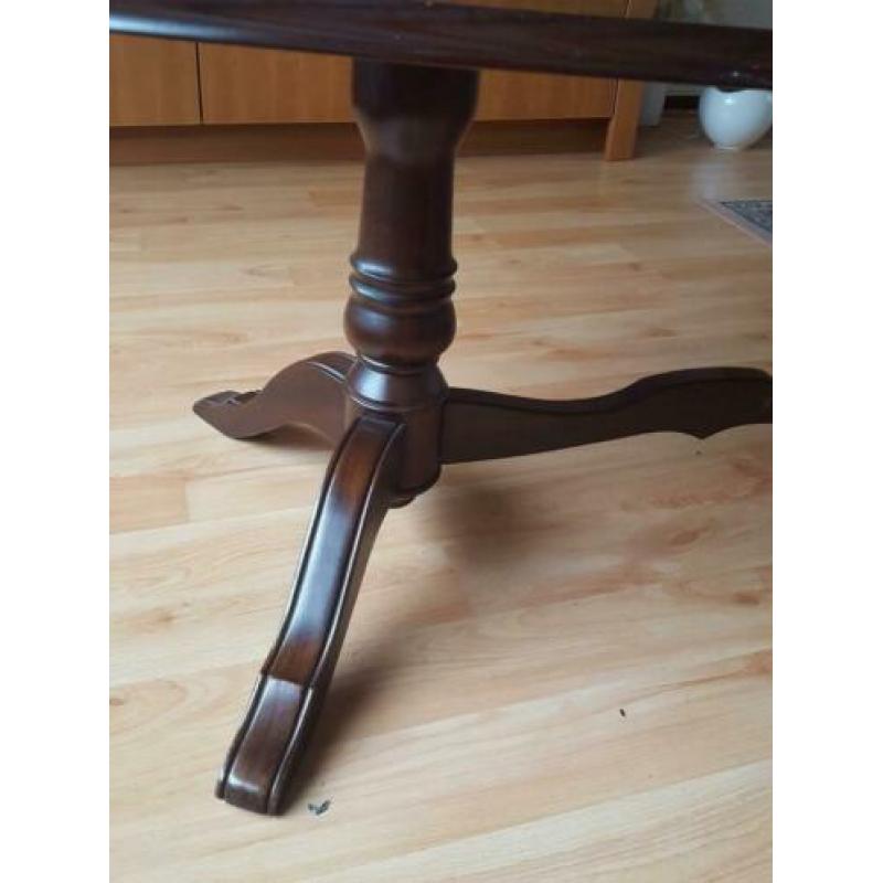 Notenhouten salontafel, antiek notenhout salontafel