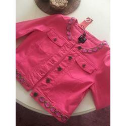Pink kort jasje katoen NIEUW!!