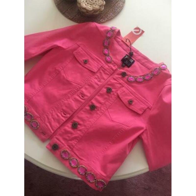Pink kort jasje katoen NIEUW!!