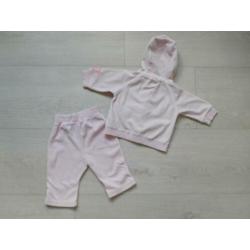 (B80) SALE! Roze velours H&M setje