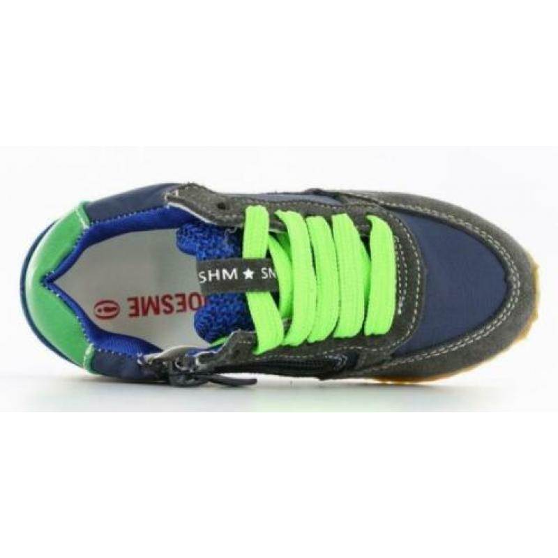 SHOESME maat 30 veter/rits blauw/grijs - gratis verzenden