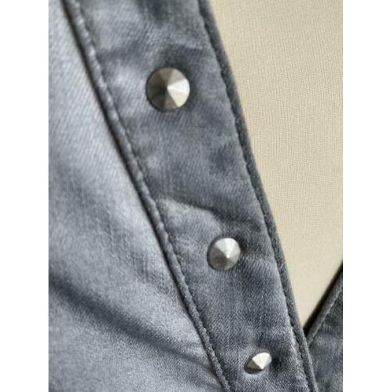 Via Appia Due grijze denim blouse / jasje, maat 50 / XXL