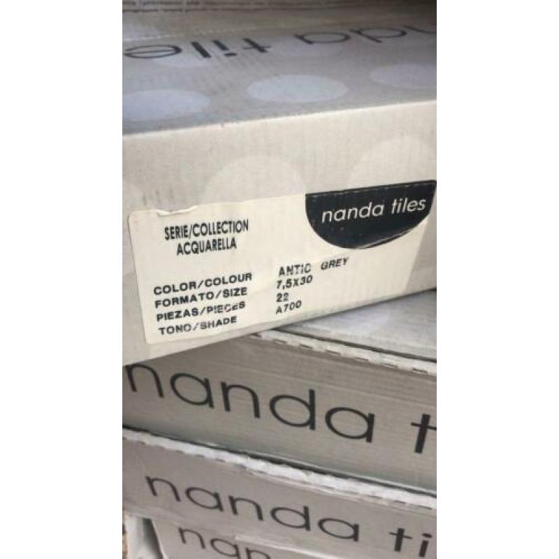 Nanda Tiles Acquarella kleur Arctic Grey