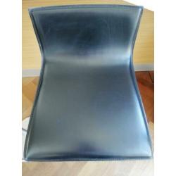 2x barkruk Lapalma thin, zwart leer