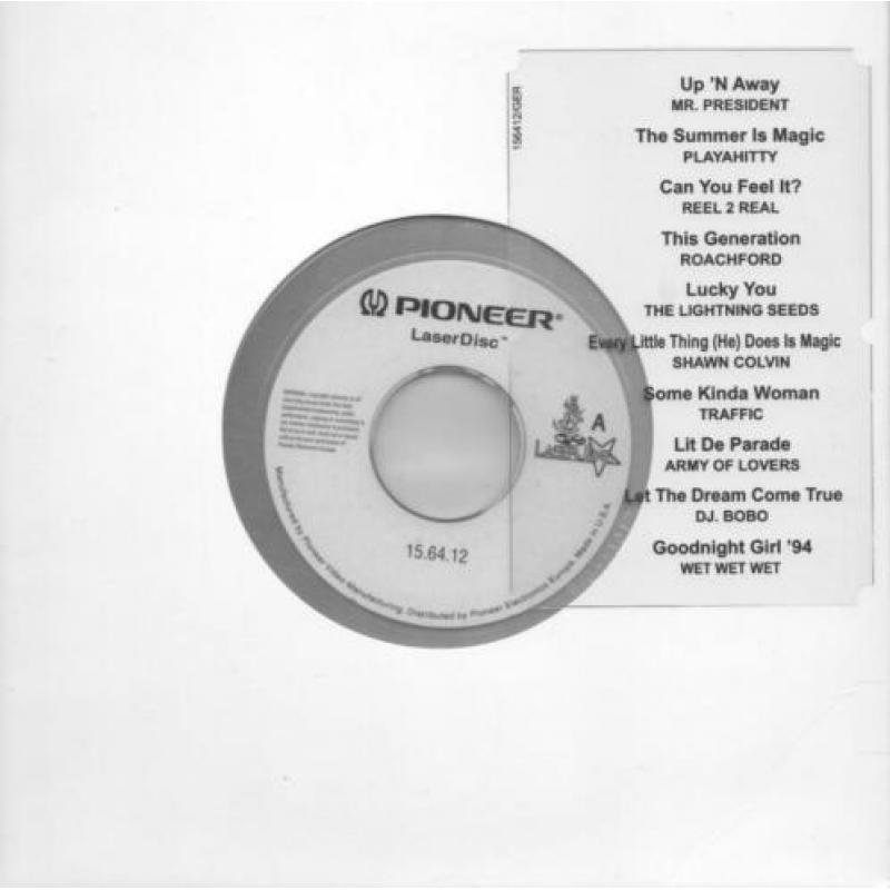 8" Laser Juke Laserdisc met 10 videoclips 15.64.12 [1994]