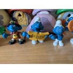 Smurfen huizen en figuren