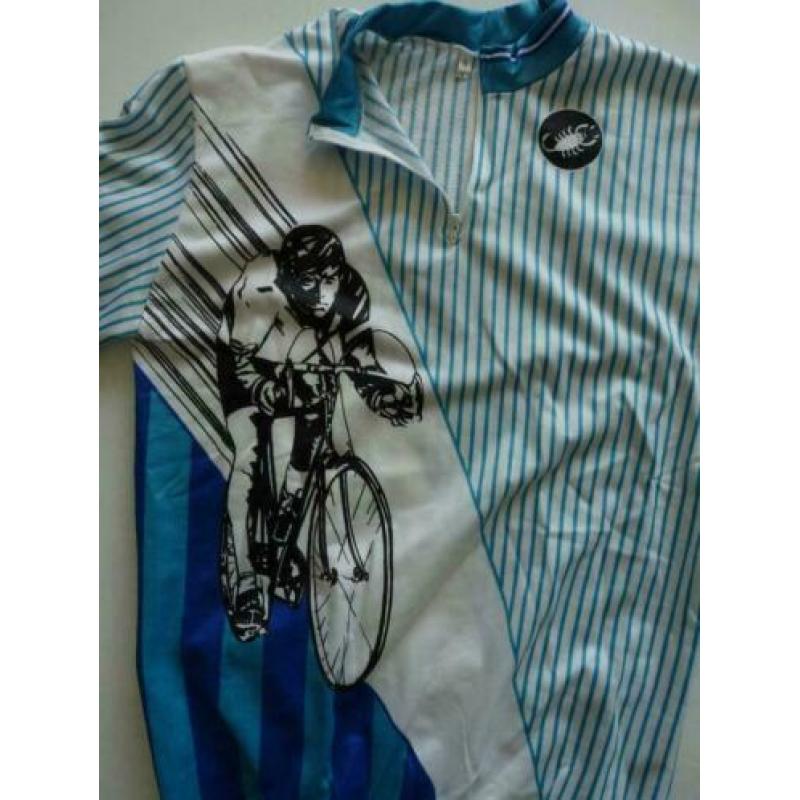 Castelli Rosate Vintage 70's Fietsshirt Maat 5 L NOS