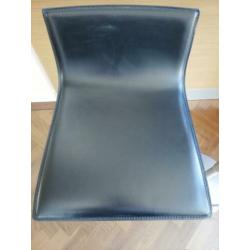 2x barkruk Lapalma thin, zwart leer