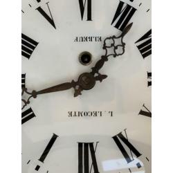 Antieke klok elbeuf l. Lecomte franse schoolklok
