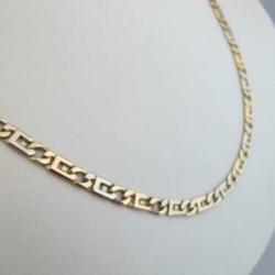 14 Karaat Gouden Gewalste Gourmet Ketting 769-G