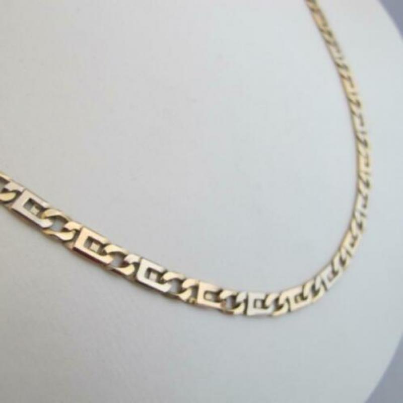 14 Karaat Gouden Gewalste Gourmet Ketting 769-G