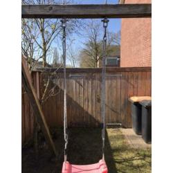 Houten schommel / vierkante palen / 2 persoons