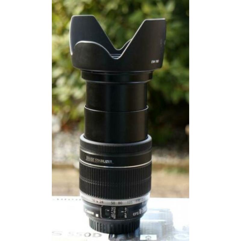 Canon topzoomlens De EF-S 18-200mm/F3.5-5.6 IS + UV +zkap