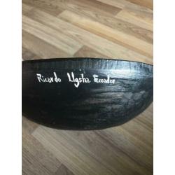 Handbeschilderde houten schaal
