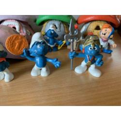 Smurfen huizen en figuren