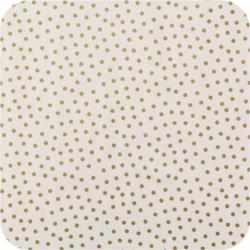 Mexicaans Tafelzeil Stippen - 120 x 250 cm - Wit/Goud