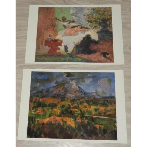 CÉZANNE verzamelmap met 6 prachtige hoogglans repro,s