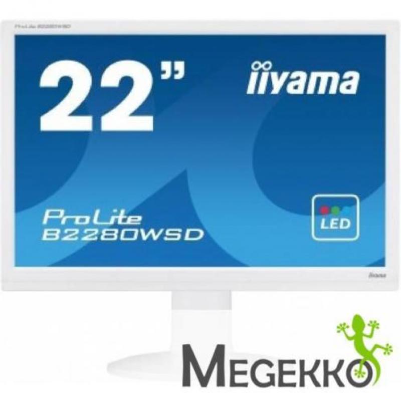 Iiyama ProLite B2280WSD-W1 22" Wit HD ready PC-flat panel