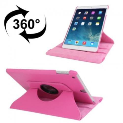 Pink iPad 5 Air Draaibaar 360 Rotatie Case Hoes