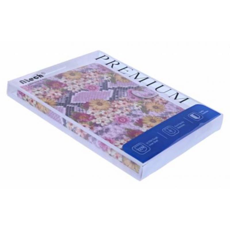 Ntech iPad 2 / 3 / 4 Margrietjes Design Booktype Kunstleer