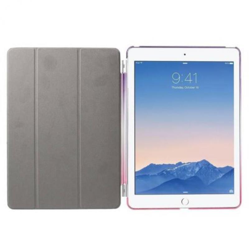 Apple iPad Air 2 - Regenboog design PU lederen Smart Cover -
