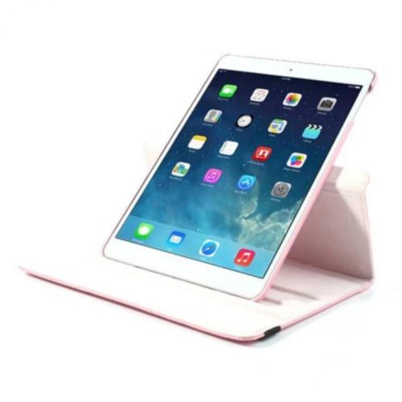 Roze 360 graden draaibare hoes iPad 2 / 3 / 4