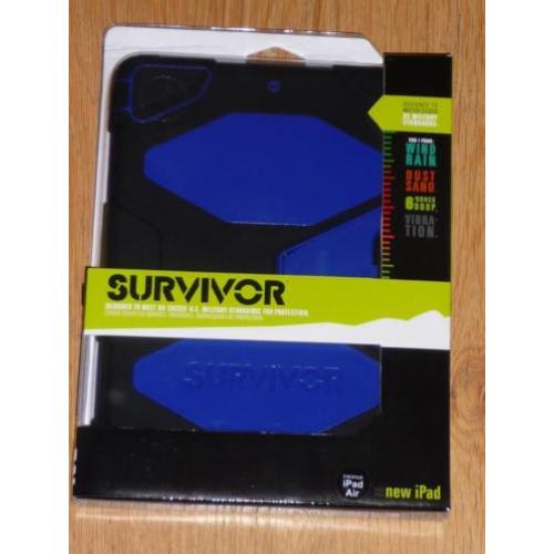 Griffin Survivor Apple iPad Air 1 hoes zwart-donker blauw