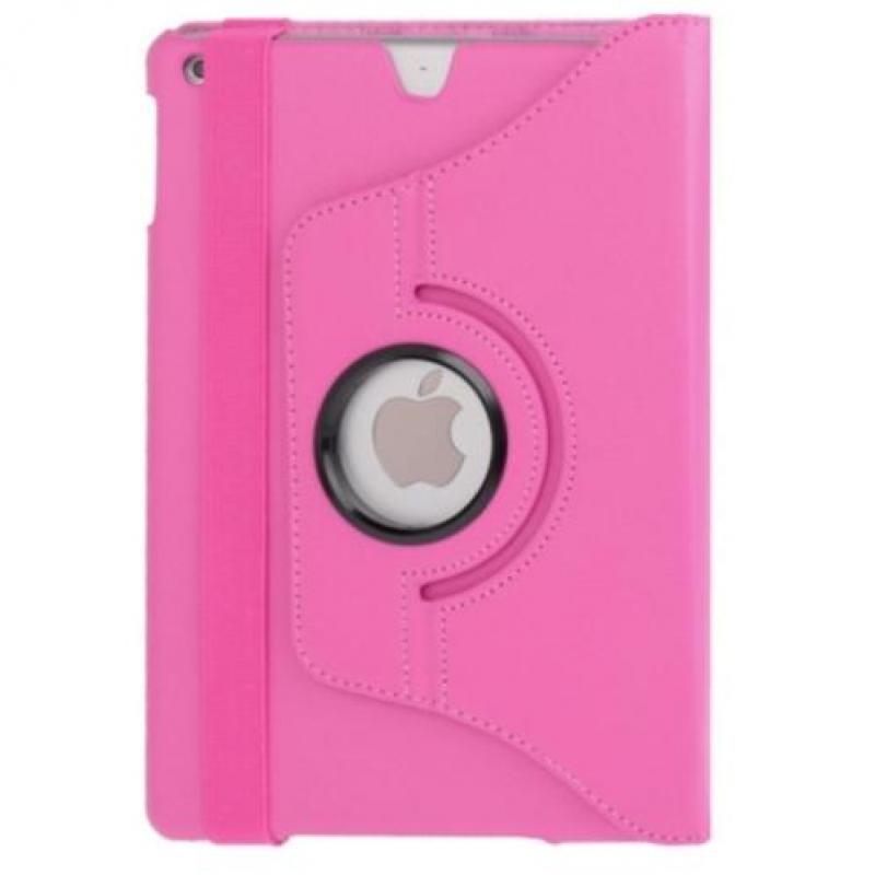 Pink iPad 5 Air Draaibaar 360 Rotatie Case Hoes
