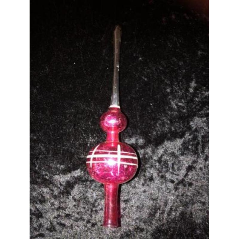 Antieke gekleurde kerstboompiek