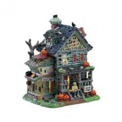 Lemax spooky town lantaarn met limited witches tower