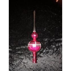 Antieke gekleurde kerstboompiek