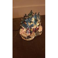 Kersthuisje met glitters