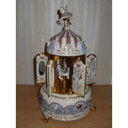 nieuw in doos Mr Christmas Porcelain Carillon Carousel