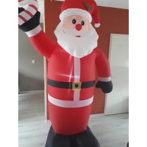 opblaasbare kerstman met led verlichting