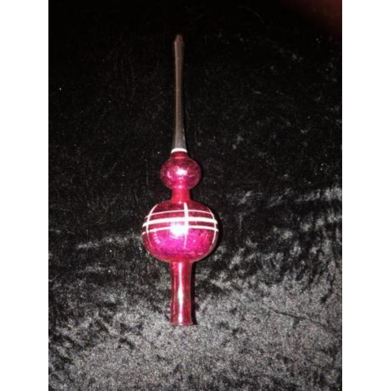 Antieke gekleurde kerstboompiek
