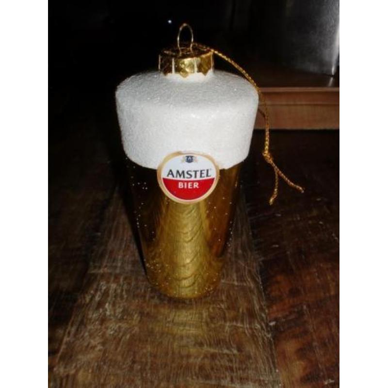 Amstel Bier Kerstglas voor in de kerstboom 11 bij 5 cm
