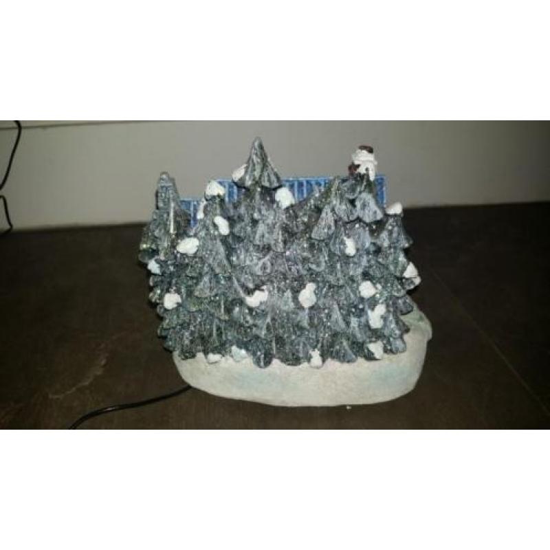 Kersthuisje met glitters