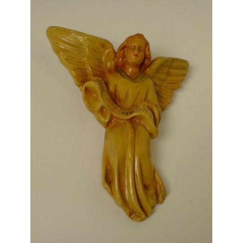 Oude gipsen kerstgroep voor retro kerststal / Vintage (7)