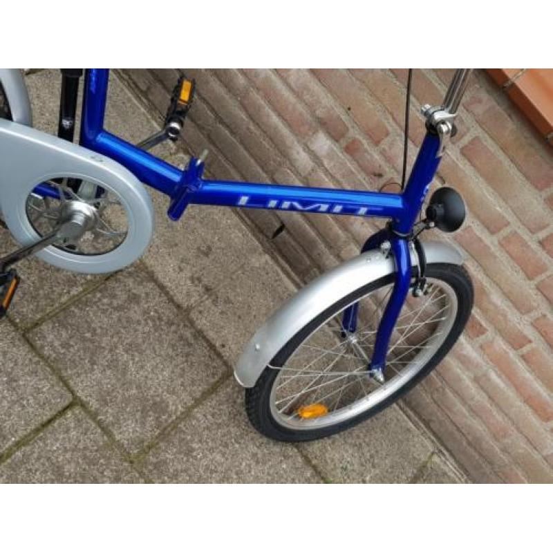 Prima vouwfiets met handrem en Terugtraprem.