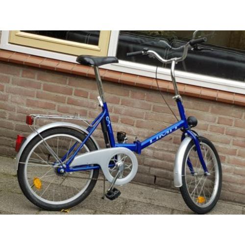 Prima vouwfiets met handrem en Terugtraprem.