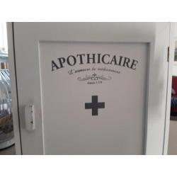 Medicijnkastje / Apothicaire / klein kastje / landelijk